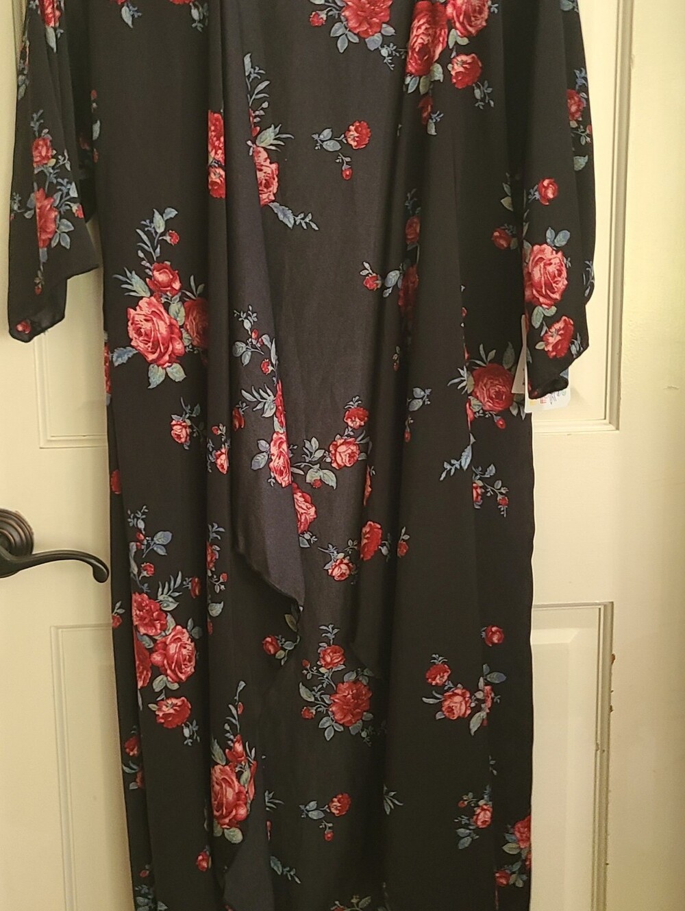 Lularoe Shirley Roses Kimono Coverup Duster Cardigan NWT